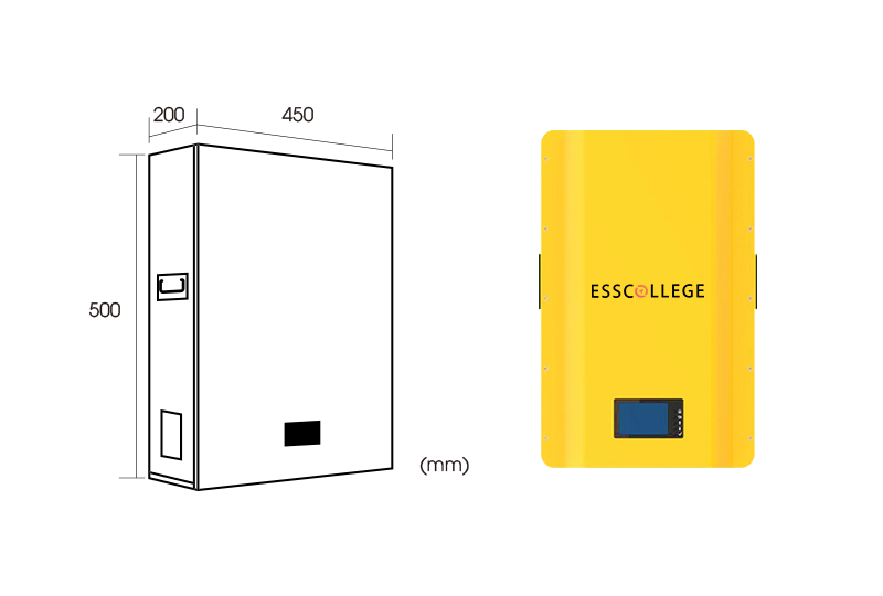 Wall-Mounted（A） 48V 100Ah