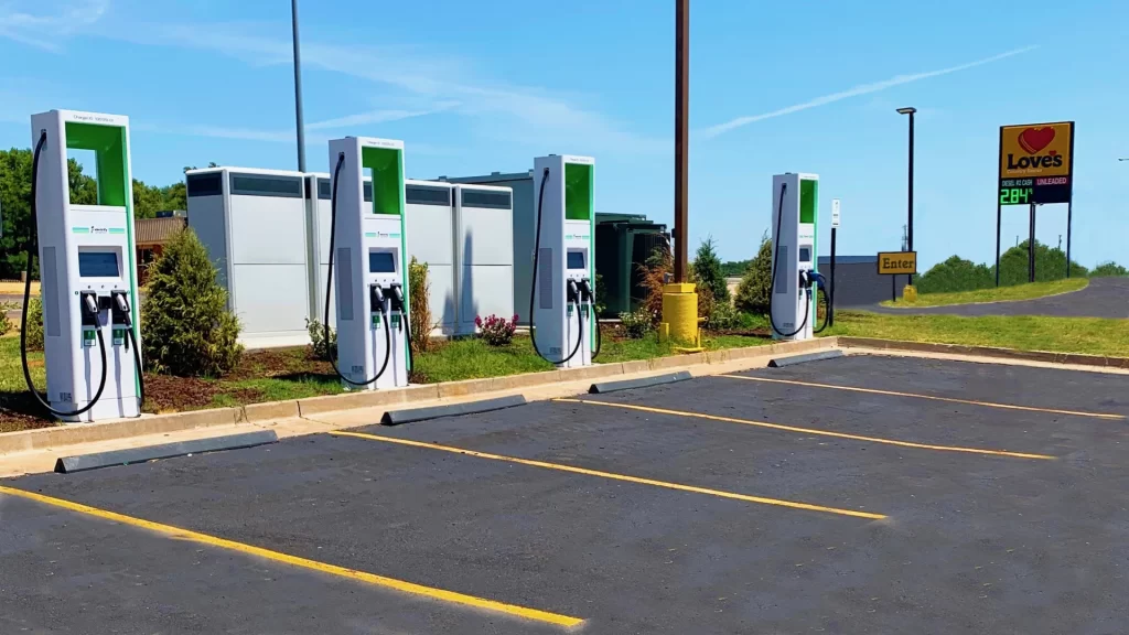 Charging stations for electric vehicles