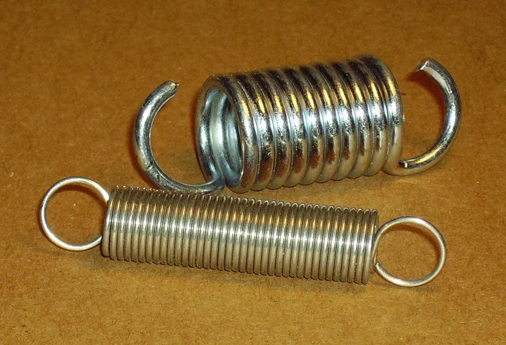 Mechanical spring in mechanical locking device