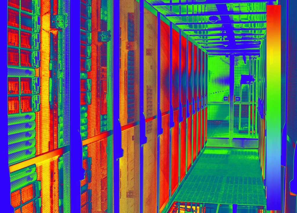 What are the practical implications of a wide operating temperature range for data centers?